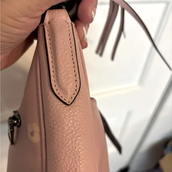 COACH PINK FLOWER HOBO PURSE - Picture 5 of 12